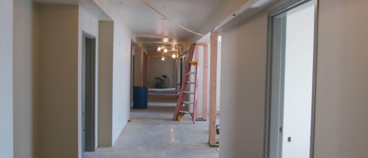 Woodburn Memory Care interior drywall